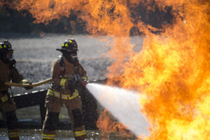 What type of fire can be put out safely with water