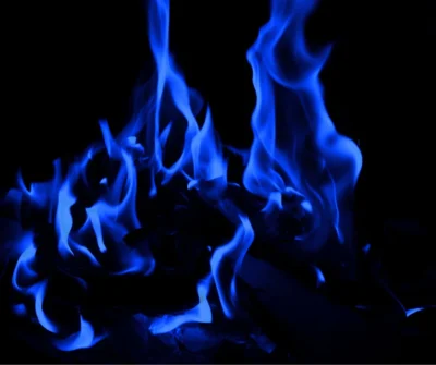 How hot is blue fire
