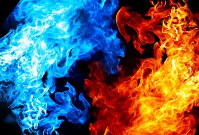Is blue fire hotter than red fire