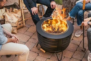 How to start a fire in a fire pit
