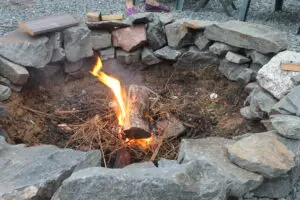 How to start a fire in a fire pit