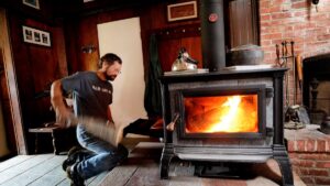 How does a wood stove work