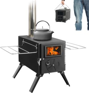 Wood burning stove for cooking