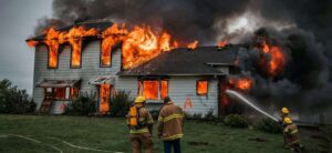 What do insurance companies do when your house burns down