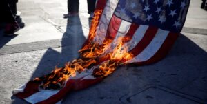 How to properly burn the American flag