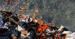 How to burn plastic safely