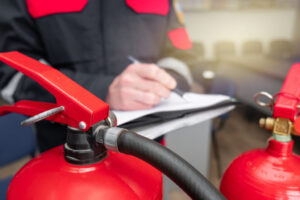 How often should fire extinguishers be inspected