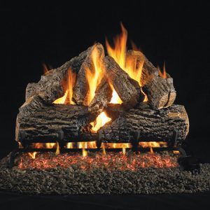 How to place lava rocks in gas fireplace