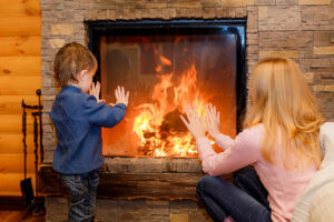 How to get more heat from gas fireplace