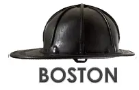 Boston bend leather helmet